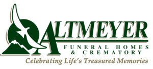 Altmeyer Funeral Home Logo with text "Celebrating Life's Treasured Moments"