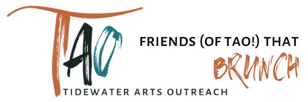 Brunch Header with TIdewater Arts Outreach Logo