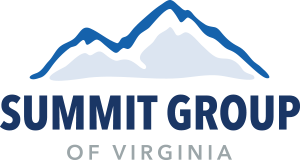 Summit Group of Virginia Logo (with blue mountain)